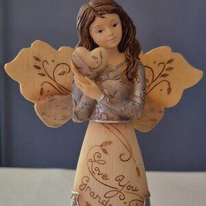 Vintage 2008 Pavilion Gift Co Elements Love You Grandma Resin Angel Figurine NEW